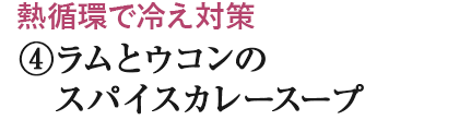 ④ラム肉のスパイスカレー